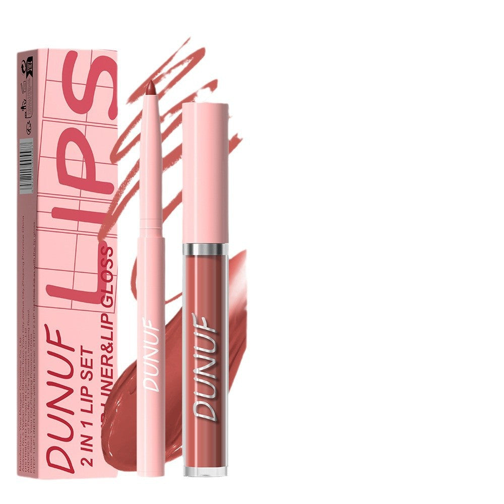 Velvet Matte Lip Glaze Set - Long-lasting, Highly Pigmented Lipstick for Natural Nude Look