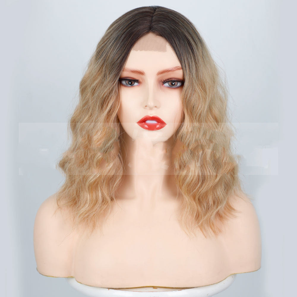 European & American Lace Front Wig 14" - Gold