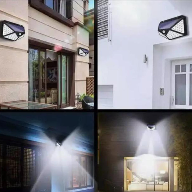 Outdoor Solar Motion Sensor Wall Lights 2-Pack Waterproof Security Lamps