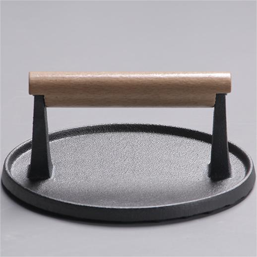 Cast Iron Meat Press for Barbecue Steak & Meat Tending