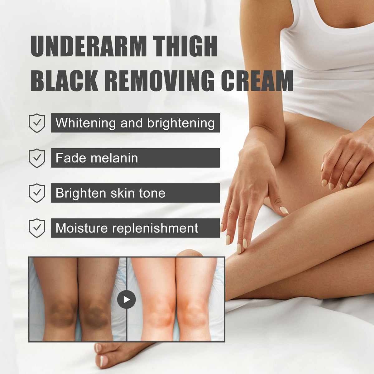 Brightening Body Cream with Glutathione & Collagen - 30ml