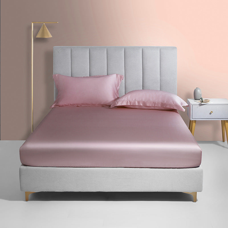 Tencel Bed Hat Single Piece Sleeping Cover - Solid Color Bedspread