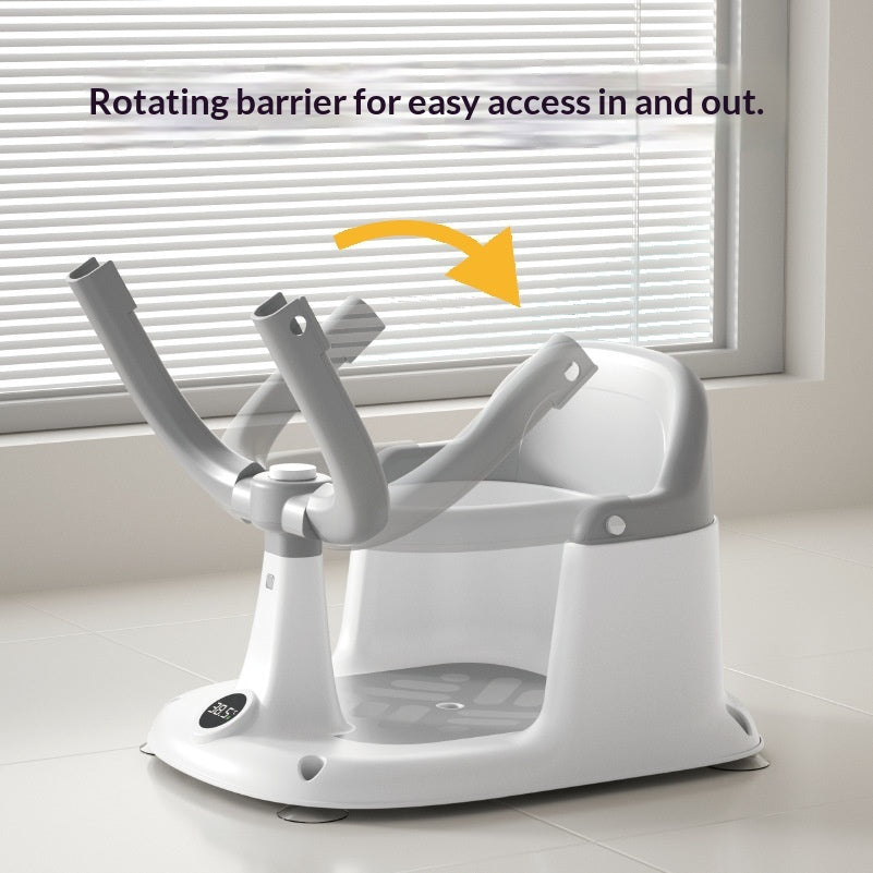Baby Bath Chair Non-slip Bathtub Seat for Safe Bathing