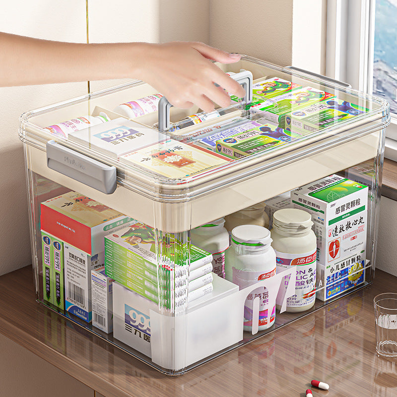 Multi-Tier Large-Capacity Plastic Storage Box - Household Organizer