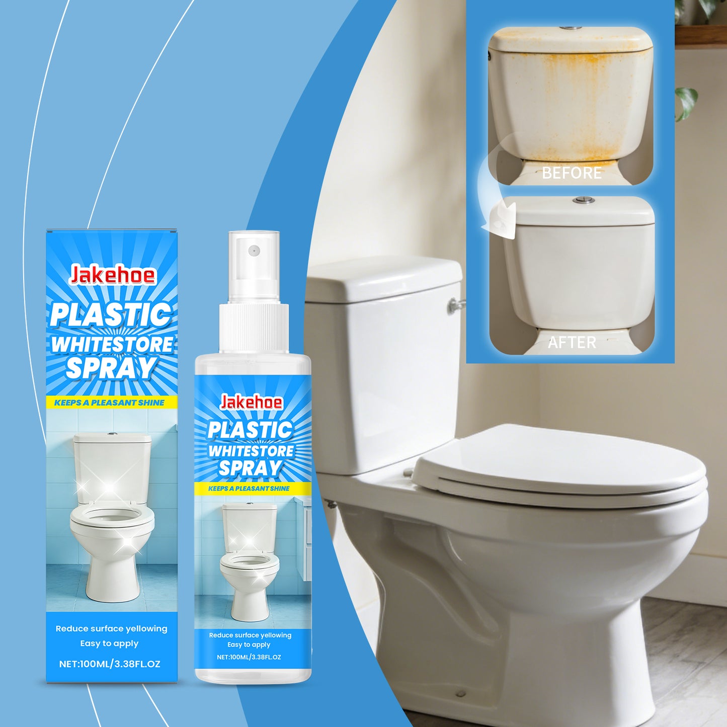 Yellowing Plastic Spray - 100ml Kitchen Storage Solution