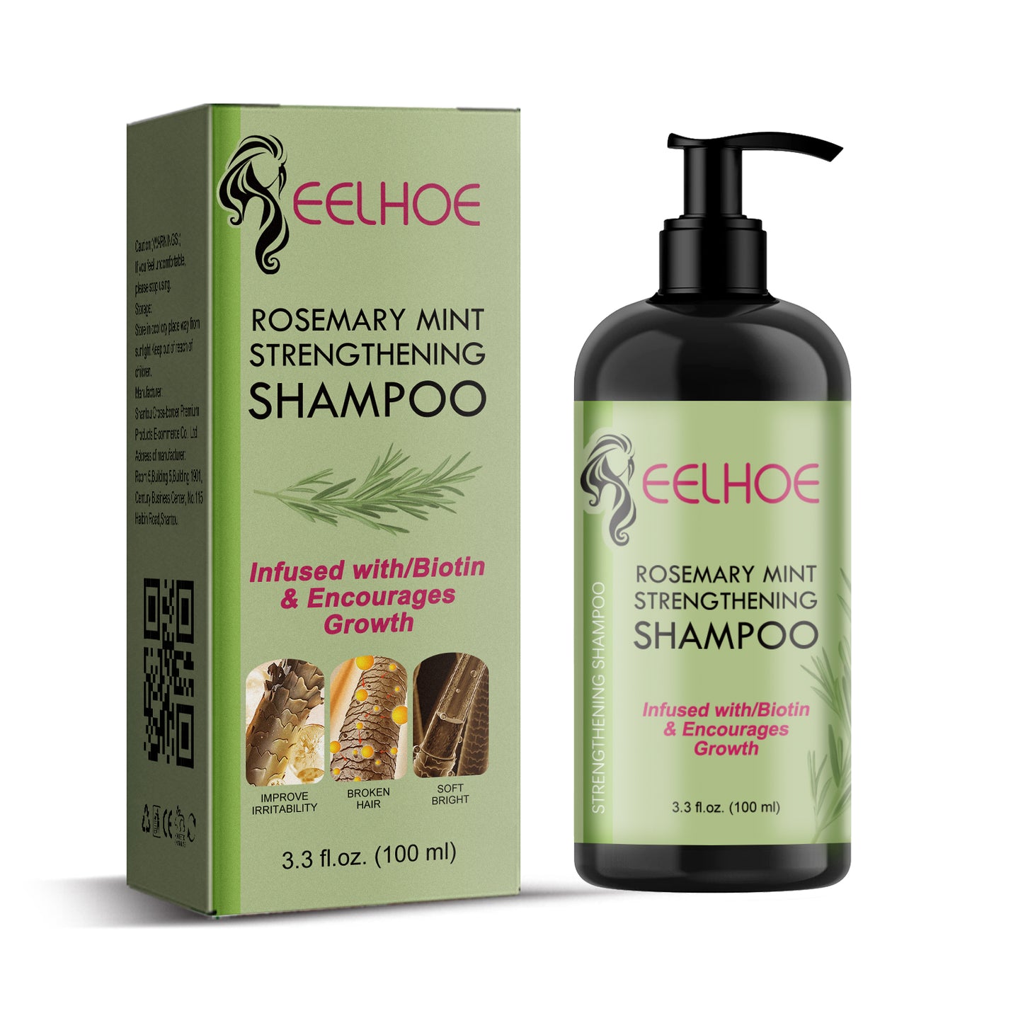 Rosemary Mint Hair Growth Shampoo - Strengthening & Repairing Formula