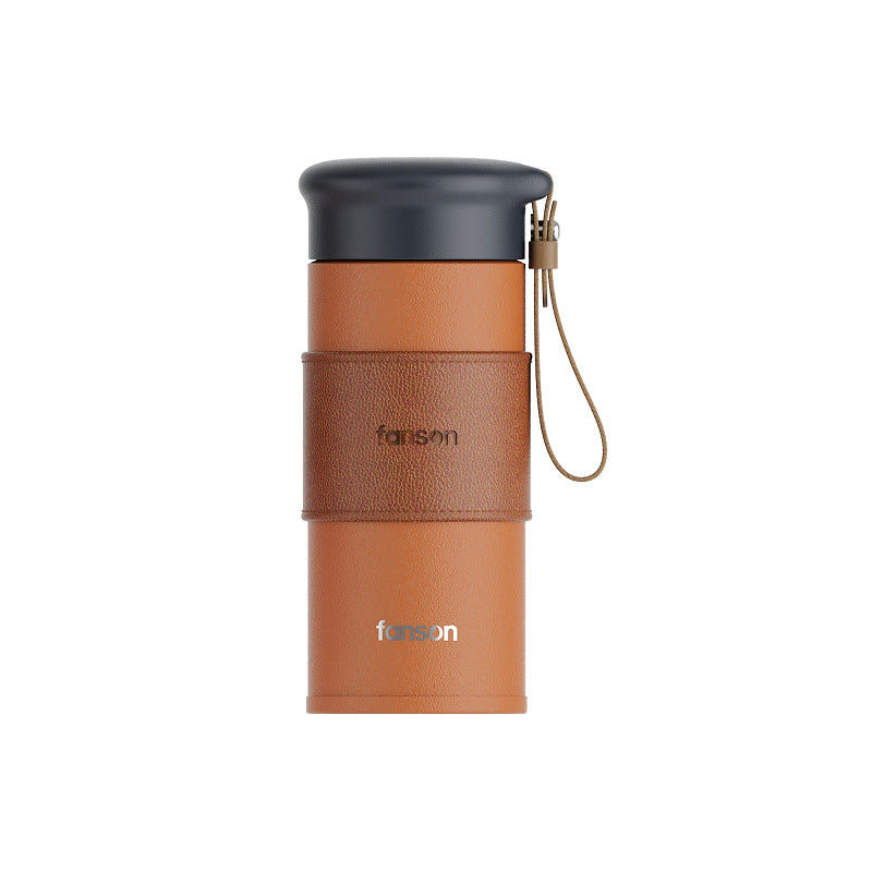 Insulated Stainless Steel Cup with Rope Handle - Multiple Colors, 330ml