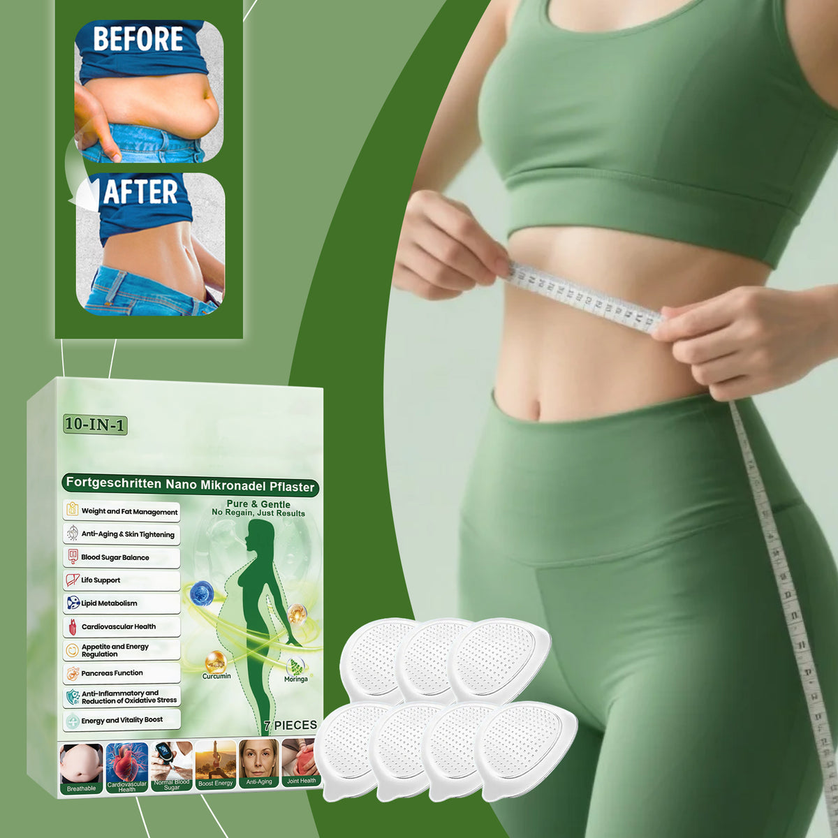 Slimming Body Shaping Patches, 7 Pieces