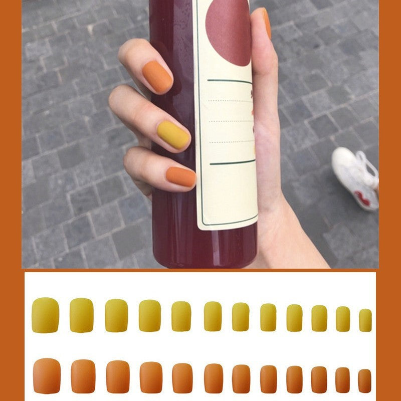 24-Piece False Nails Set - Multiple Colors