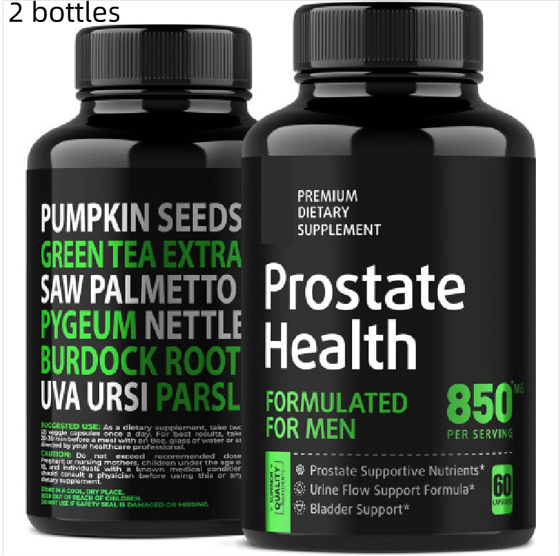 Men's Prostate Health Capsules - Dietary Supplement for Urinary Support, 60 Capsules