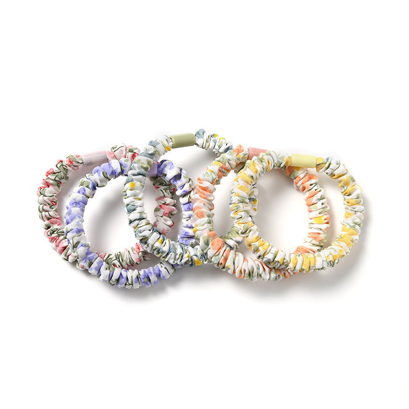 Children's Floral Hair Accessories Rubber Bands Hair Rings - Colorful & Cute
