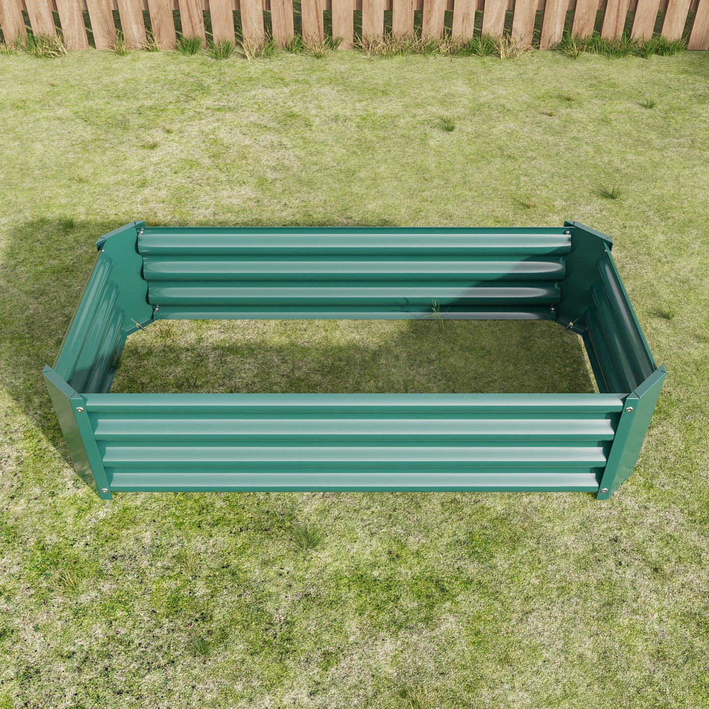 Metal Raised Garden Bed - 2PCS 4' x 2' x 1' Planter for Vegetables & Herbs