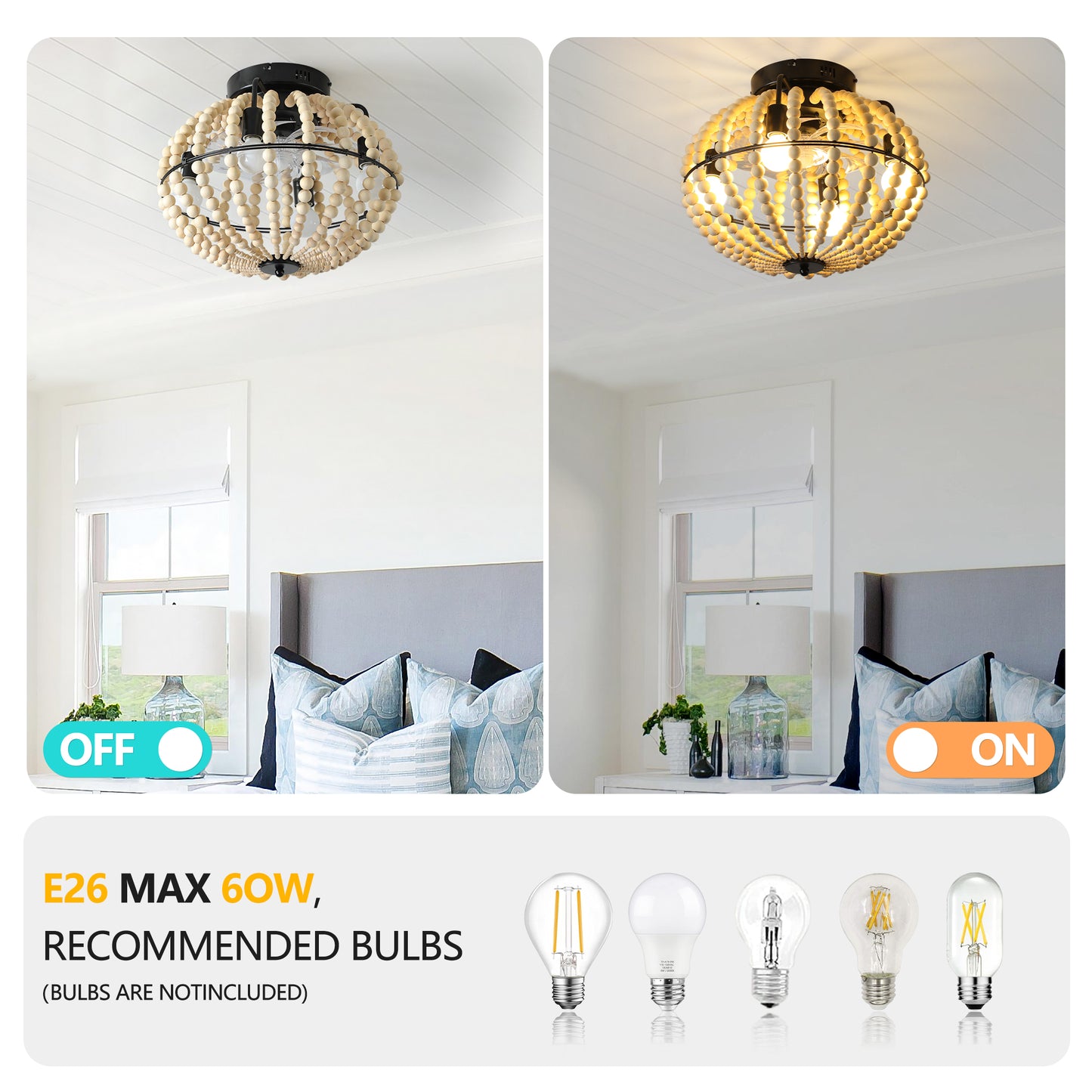 LED Spotlights for Ceiling Fans - White Modern Indoor Lighting