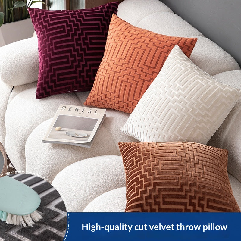 Geometric Decorative Pillow Cover 45x45cm Modern Minimalist Cushion Cover