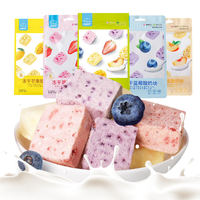 Freeze-Dried Yogurt Cubes With Fruit Pieces 45g