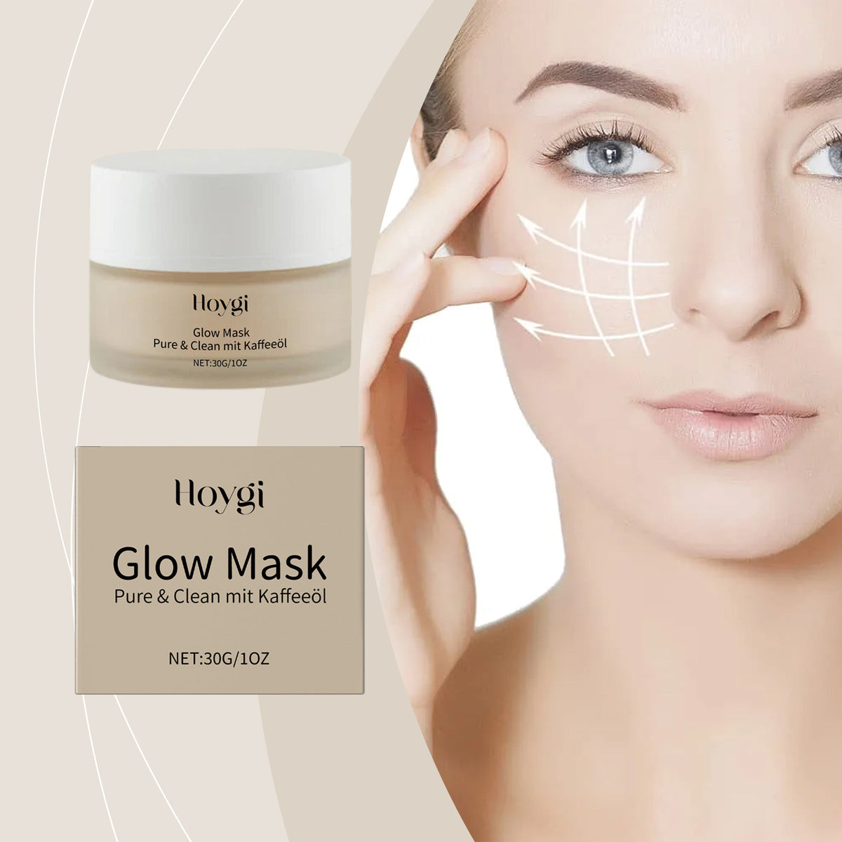 Facial Mask Moisturizing & Skin Lightening 30g Nourishing Skin Care
