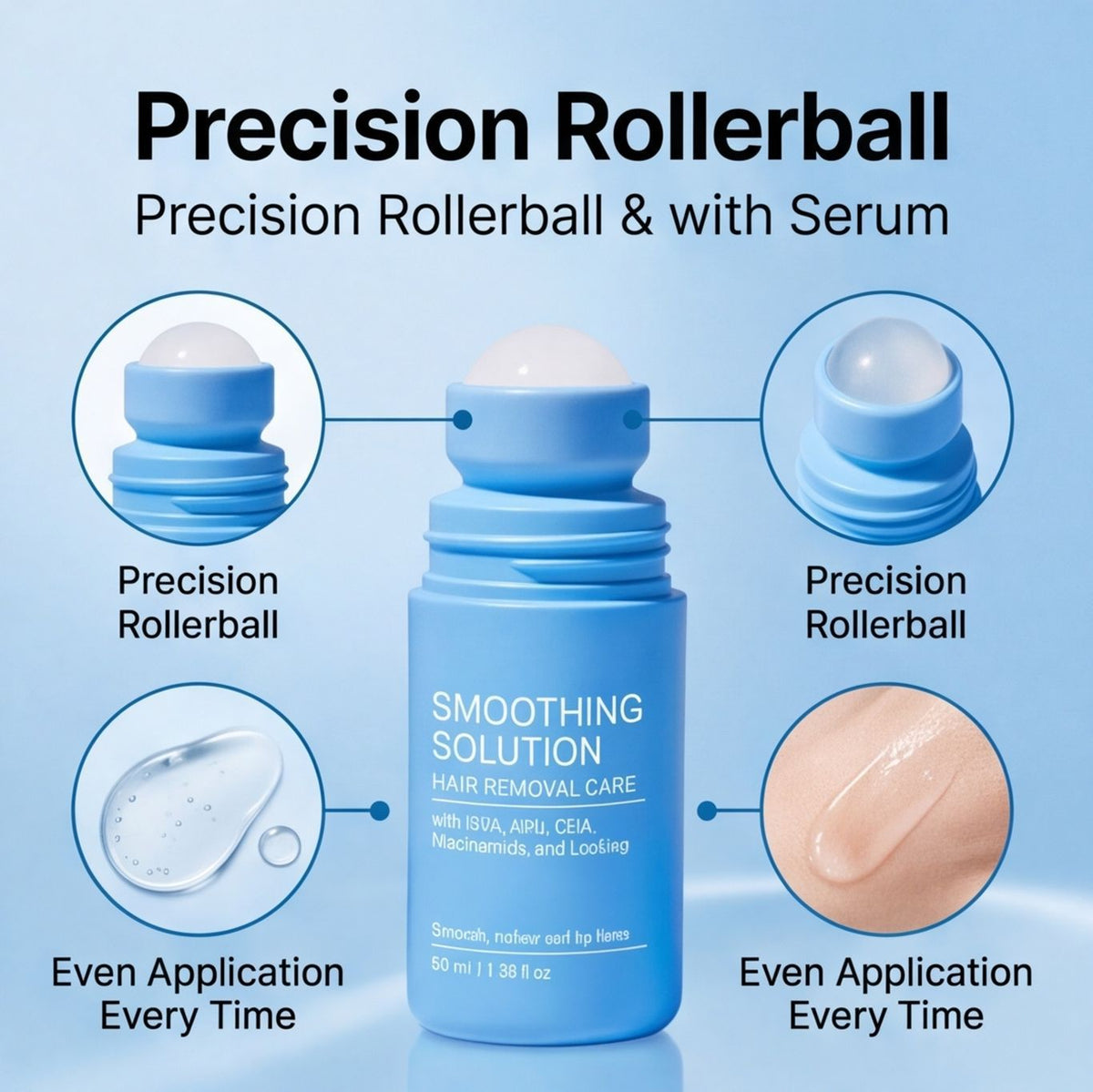 Post-Hair Removal Care Serum with Roller - 50ml