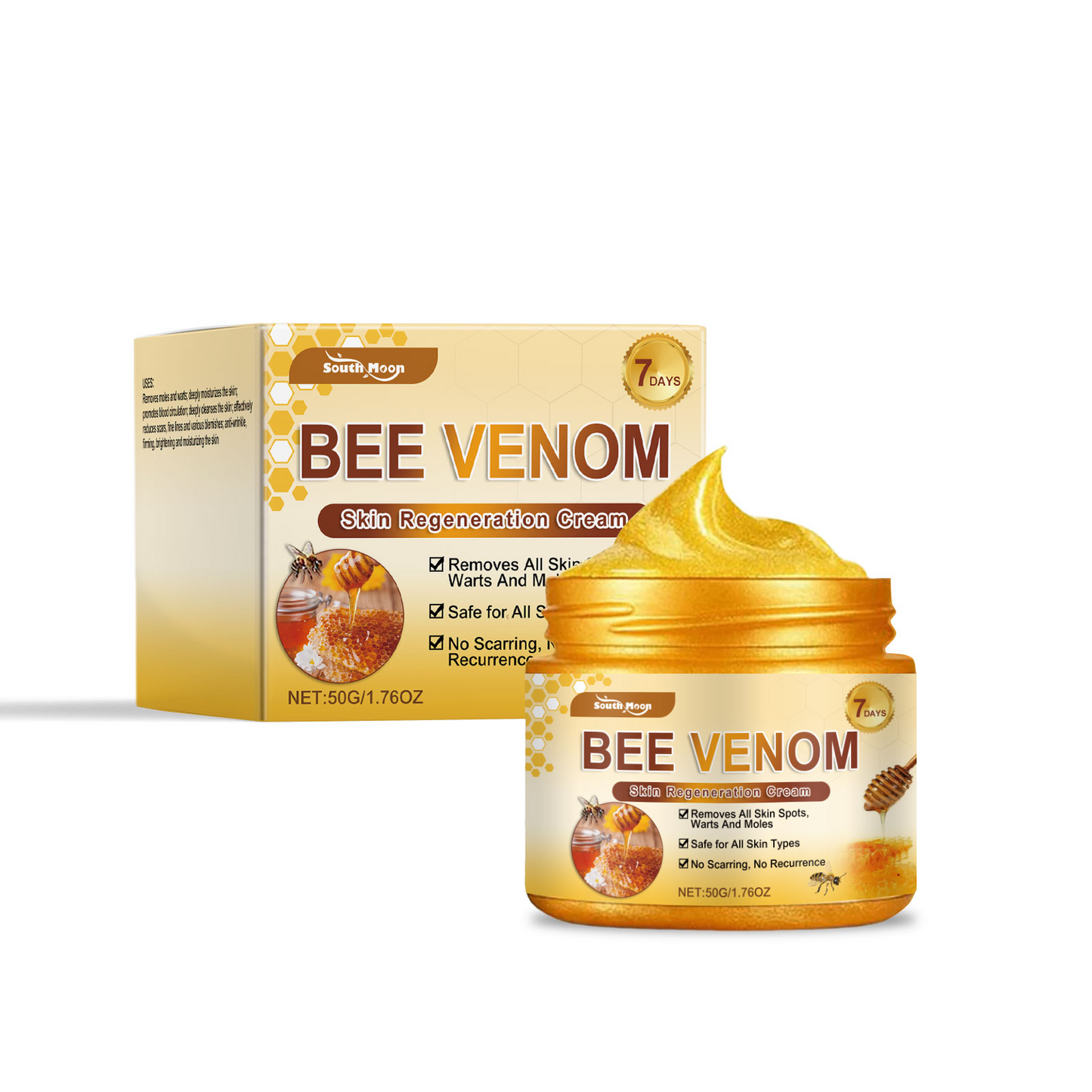 Bee Venom Multi-Effect Skin Care Cream for Face and Body - 50g