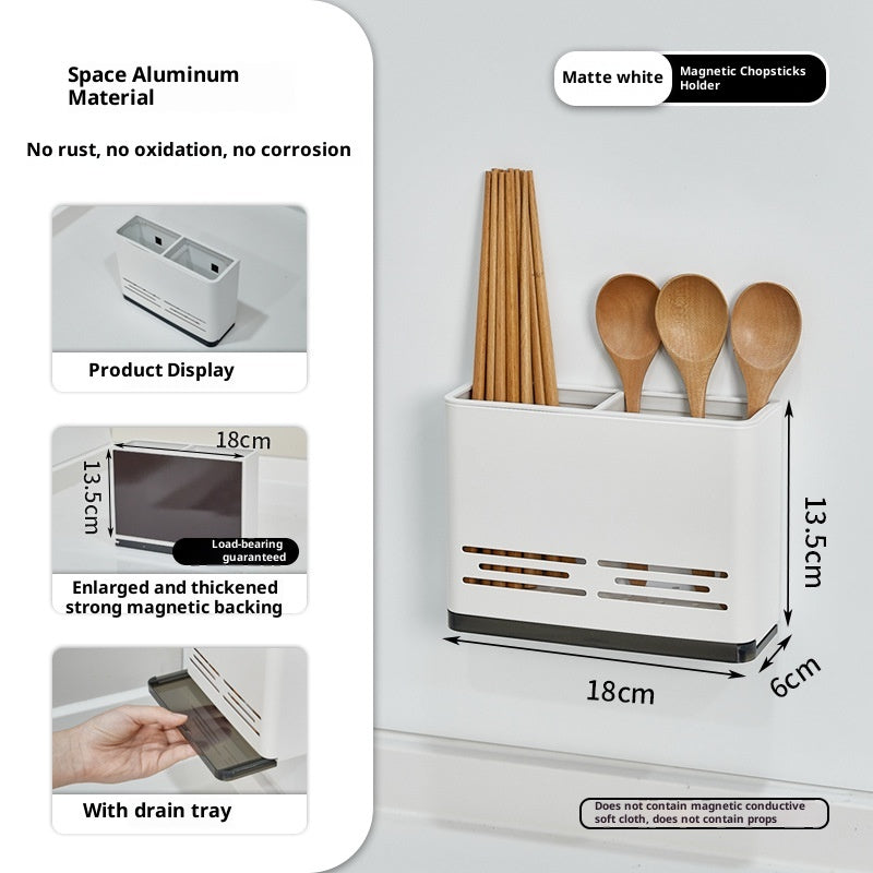 Magnetic Kitchen Knife Holder & Storage Rack - Aluminum Organizer with Variants