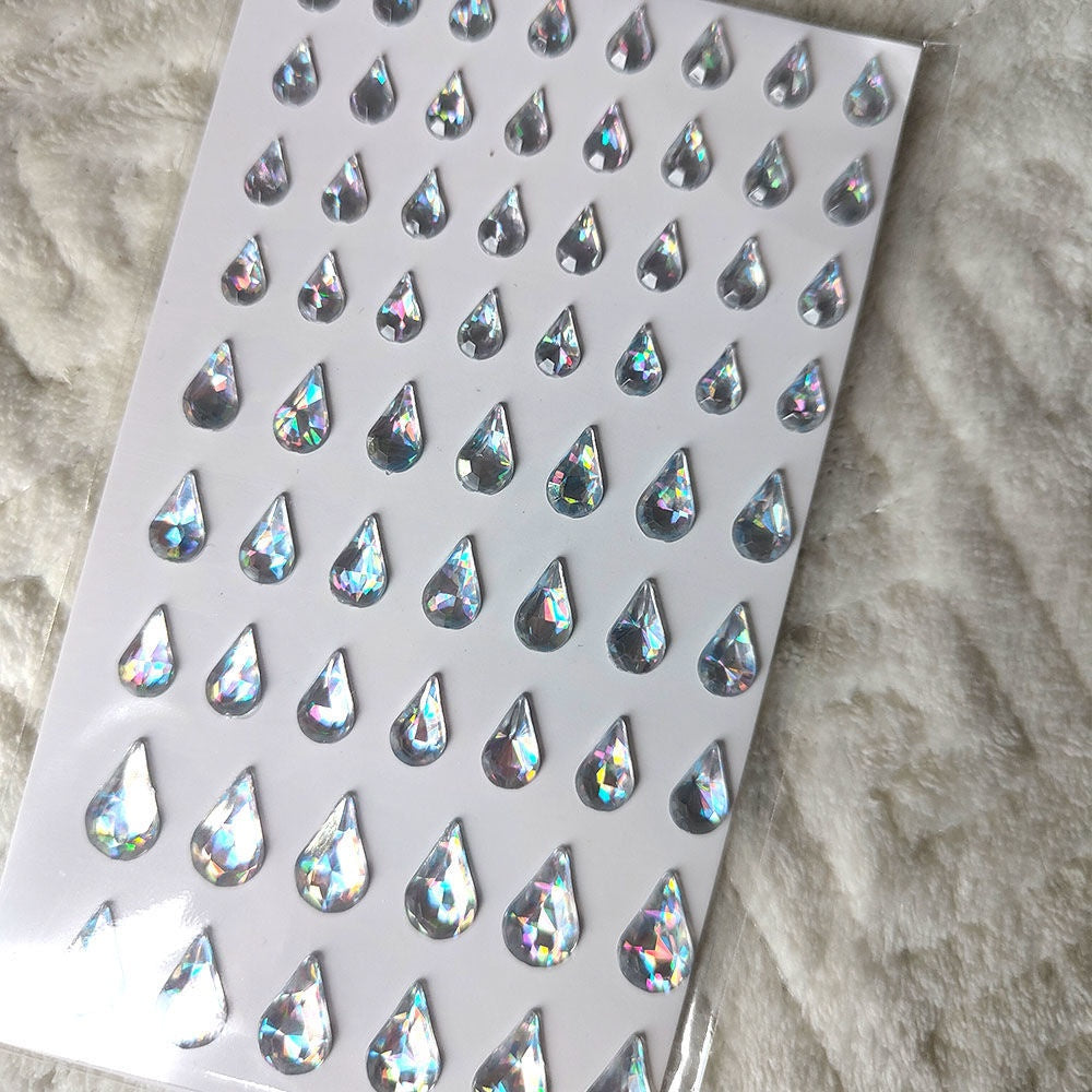 Pearl and Crystal Nail Art Stickers Set for DIY Manicure and Decor