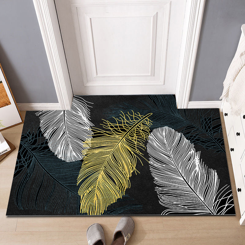 Crystal Velvet Doormat Entry Rug Modern Minimalist Household Floor Mat