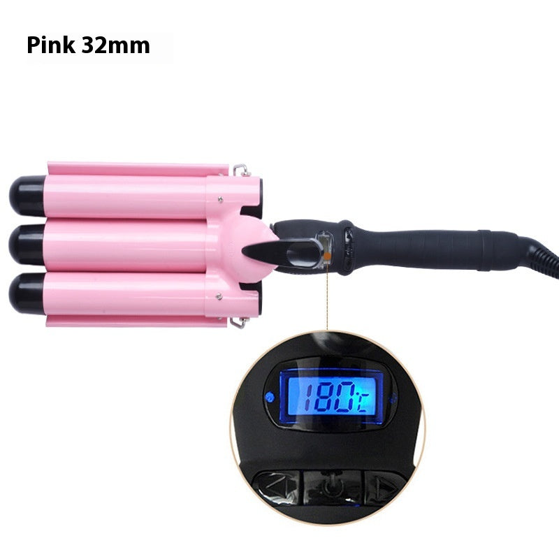 LCD Temperature Control Hair Curler with Multiple Sizes & Volt Options