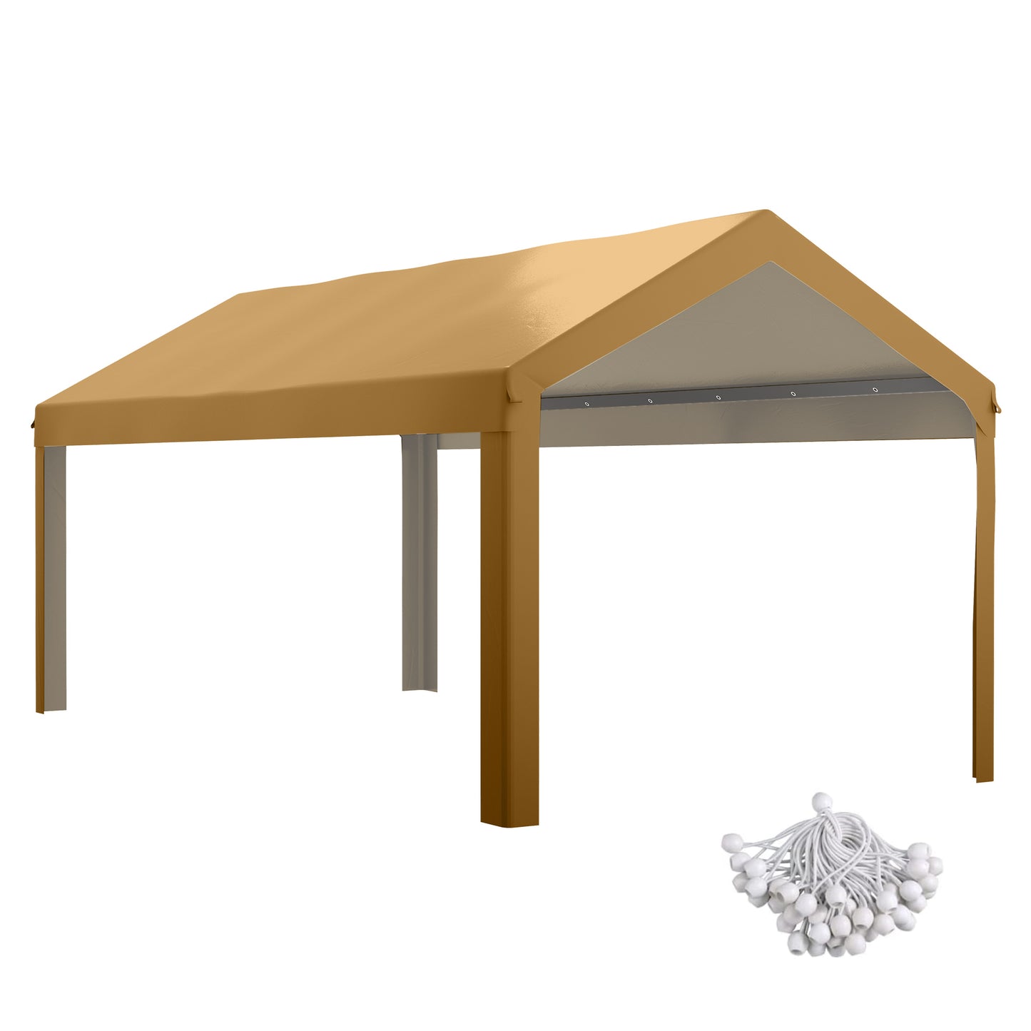 10' x 20' UV Resistant Carport Canopy Replacement Cover - Beige