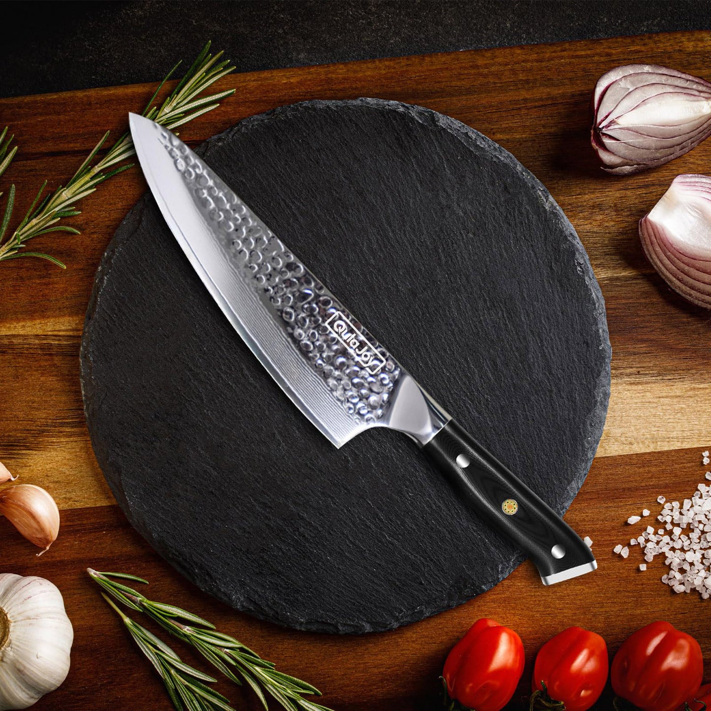 8-Inch Professional Chef Knife - VG-10 Damascus Steel Blade