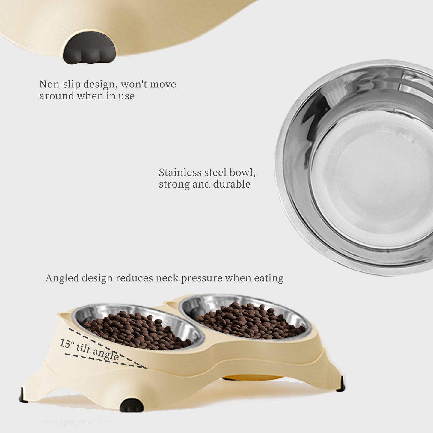 Self Pickup Macaron Stainless Steel Pet Bowl - Multiple Colors