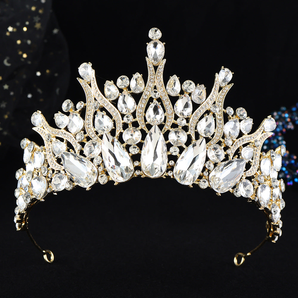 Baroque Alloy Crown Bridal Wedding Headpiece