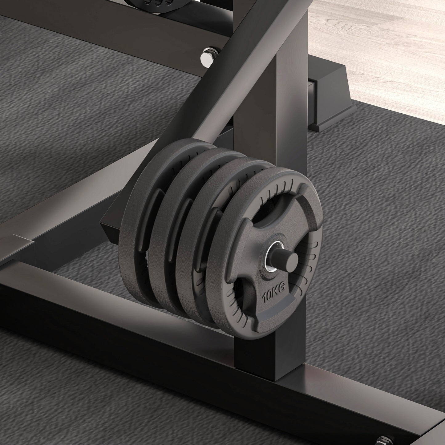 2-in-1 Bicep Preacher Curl Bench with Adjustable Seat & Elbow Cushion