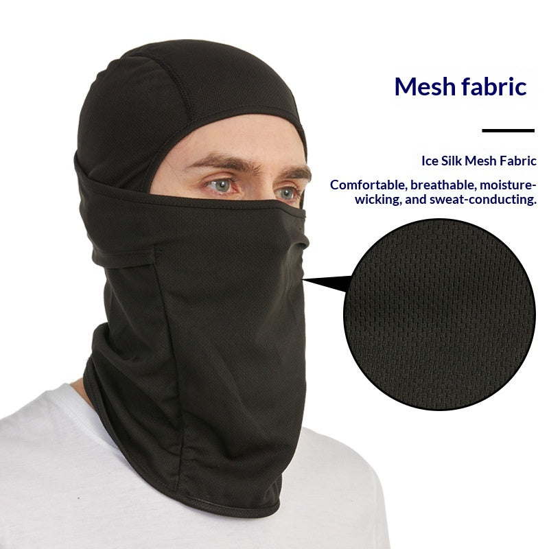 Mesh Face Mask - Breathable Sun Protection for Outdoor Sports