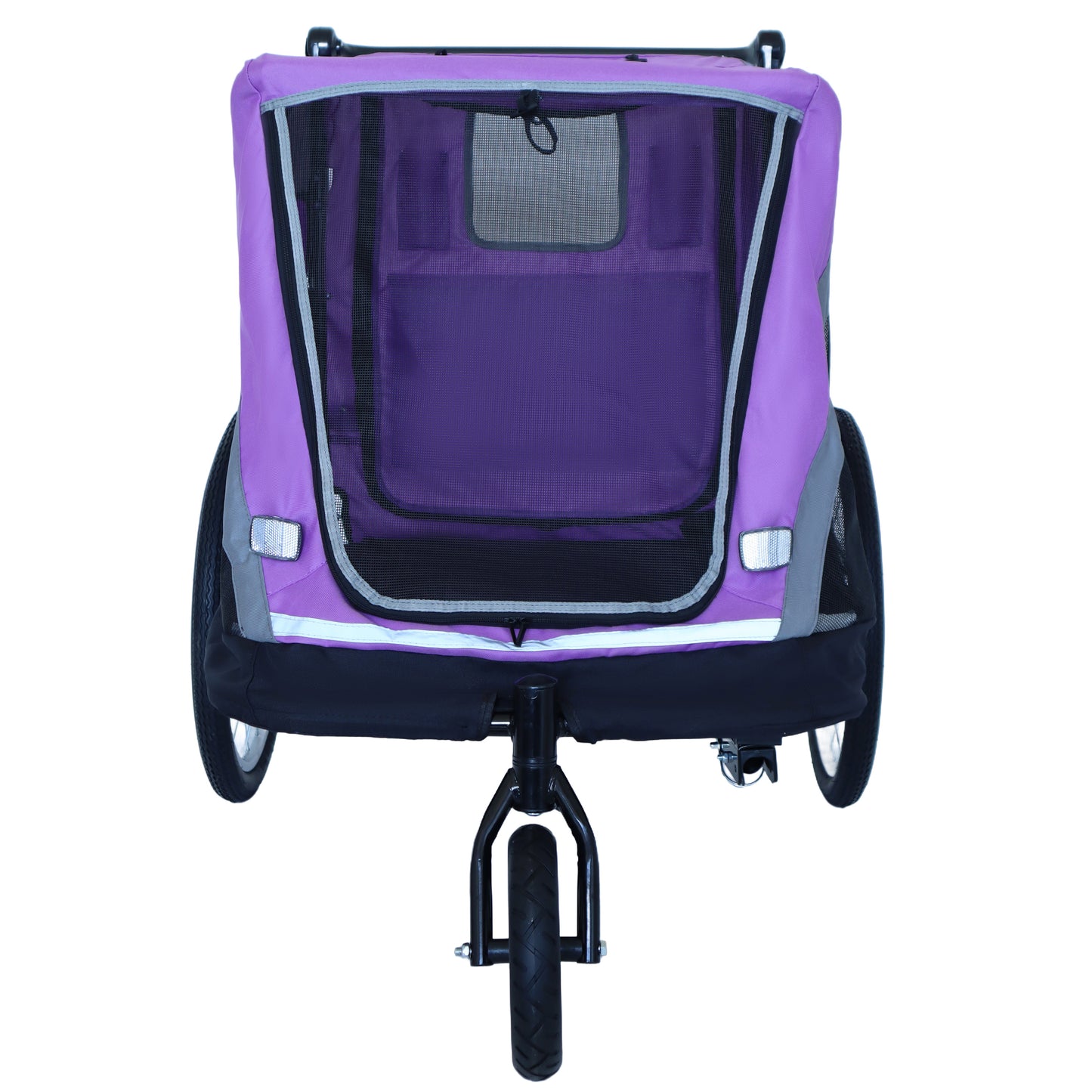 2-in-1 Pet Bike Trailer & Push Cart with Detachable Hitch - Holds Up to 100 lbs