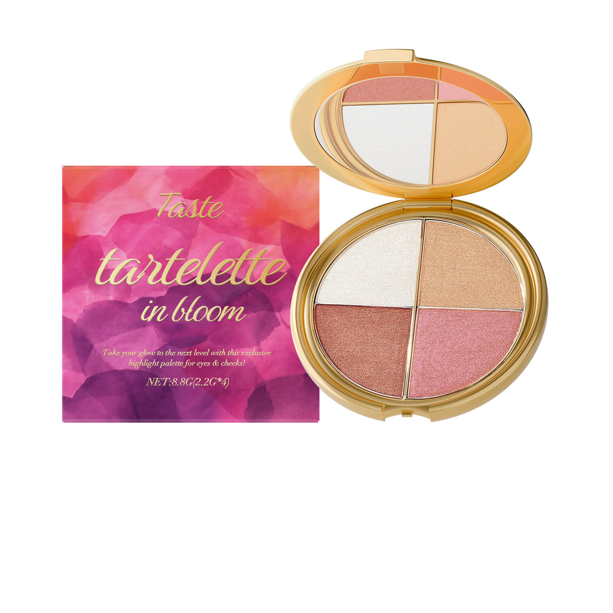Highlighter Eyeshadow & Blush Palette 8.8g