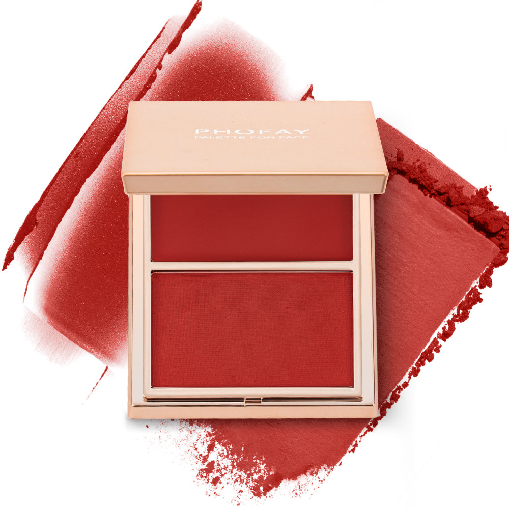 Cream and Powder Blush Duo - Weightless Face Makeup Palette