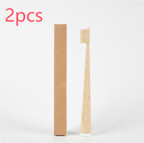 Eco-Friendly Bamboo Toothbrush with Pig & Horse Hair - Degradable & Soft