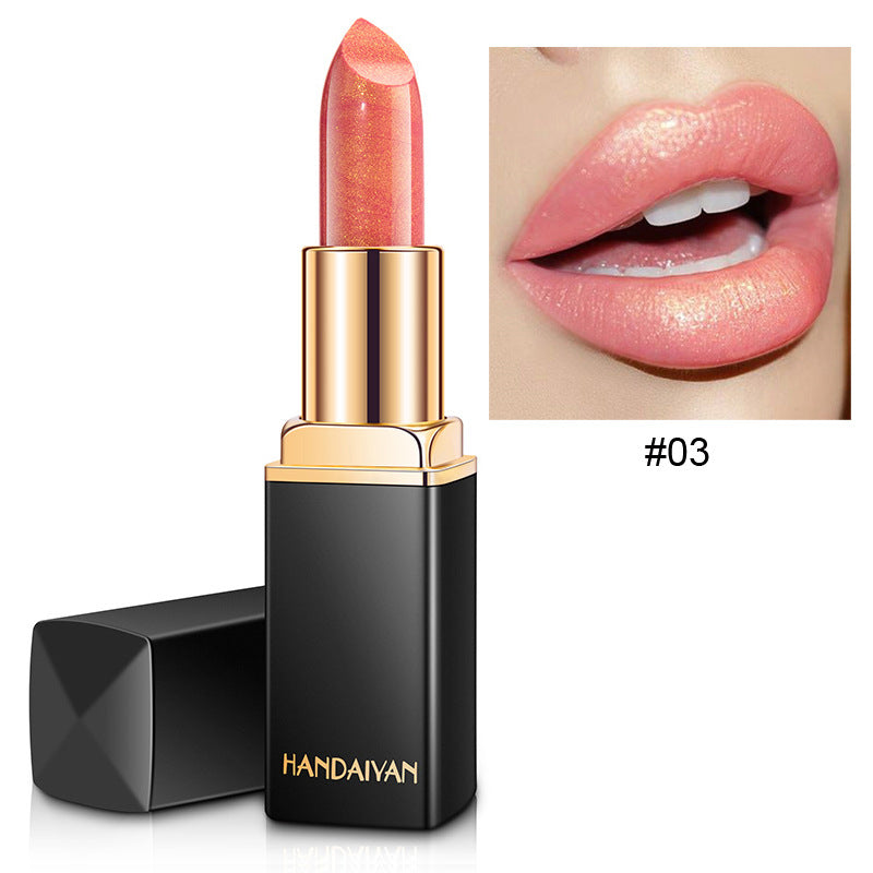 Mermaid Metallic Lipstick - Color Changing Pearlescent Lip Color with Temperature Effect