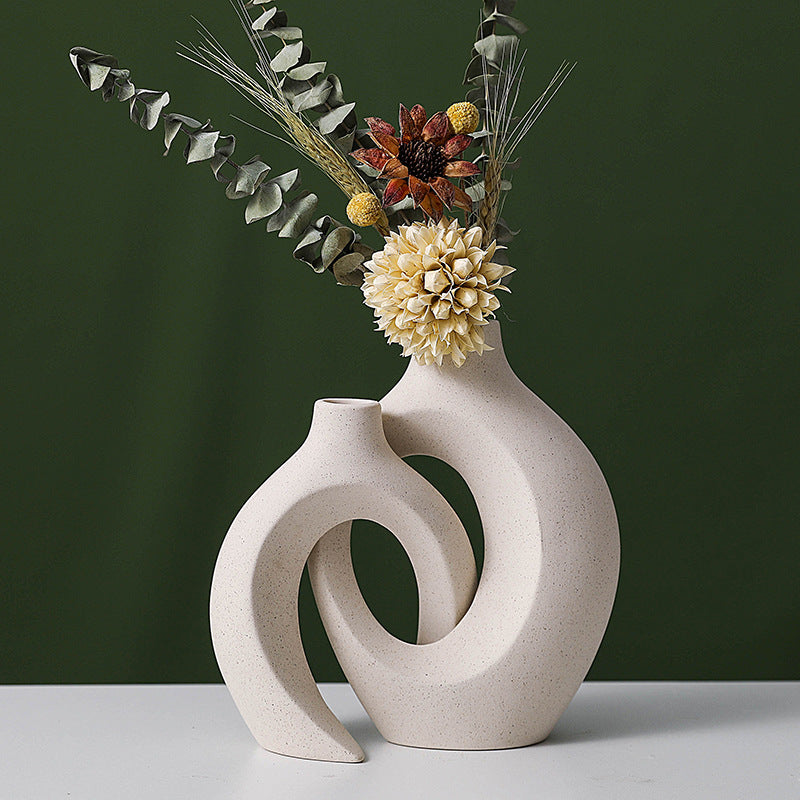 Hydroponic Vase for Home & Garden - Decorative Ceramic Plant Container