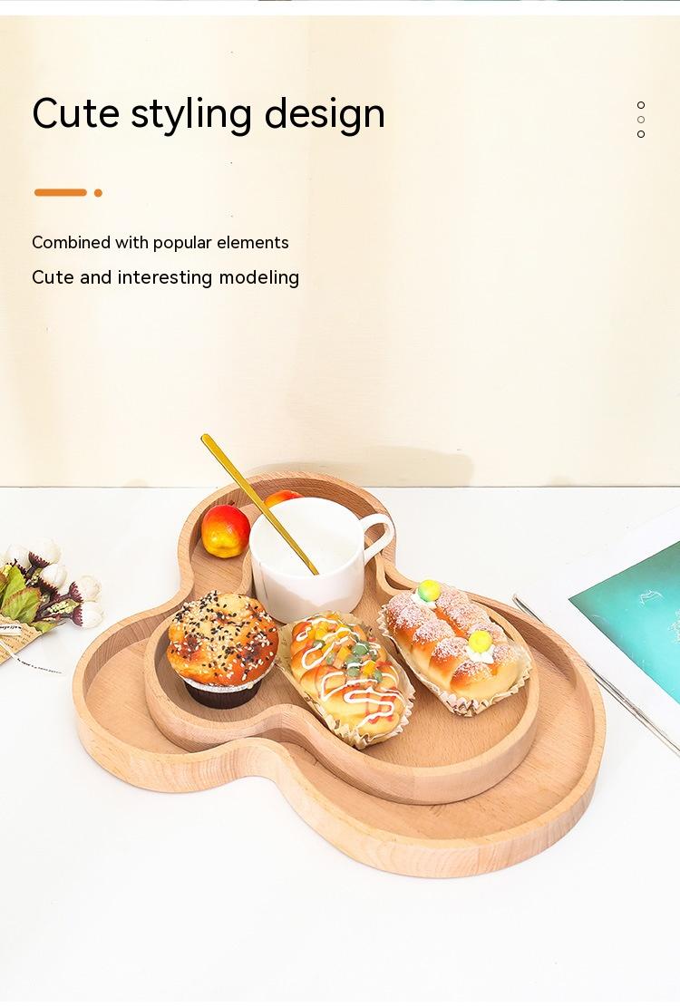 Wooden Dim Sum Plate Ornaments - Modern Home Decor, Gift Idea