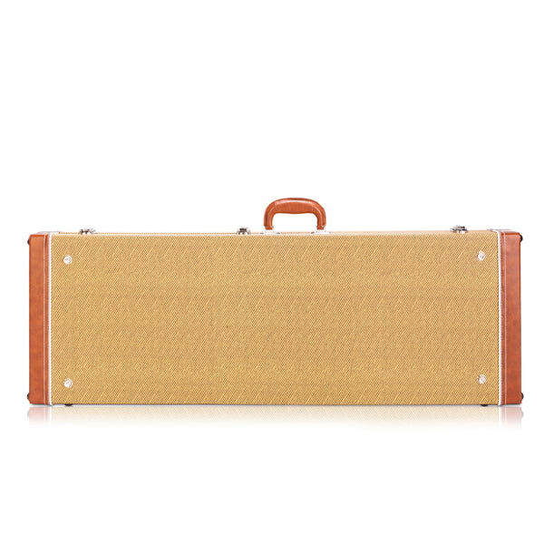 Electric Guitar Hard Case - Square Yellow with Plush Interior