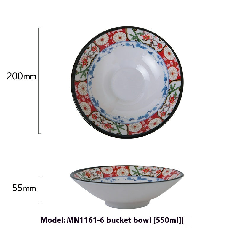 Japanese Cow-Shaped Porcelain Bowl Set for Kitchen & Dining