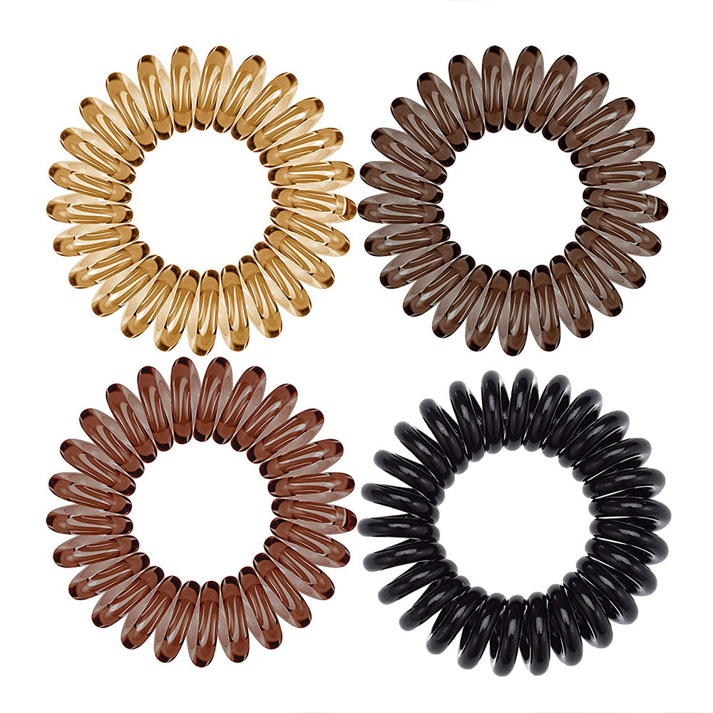 Multi-Color Hair Rope for Women - Flexible Hair Accessory, Set of 4