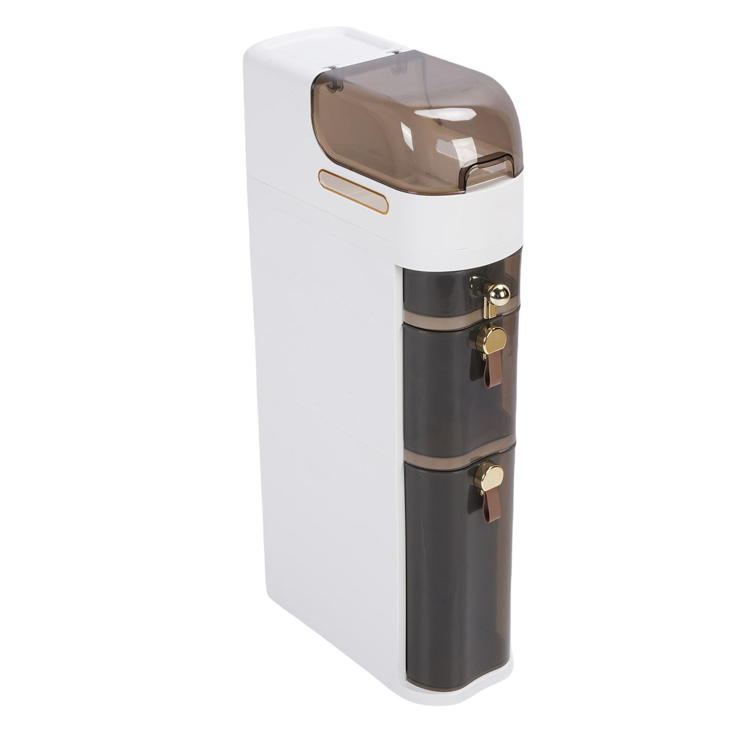 Bathroom Storage Cabinet PP PC Narrow Slim Organizer Small Corner