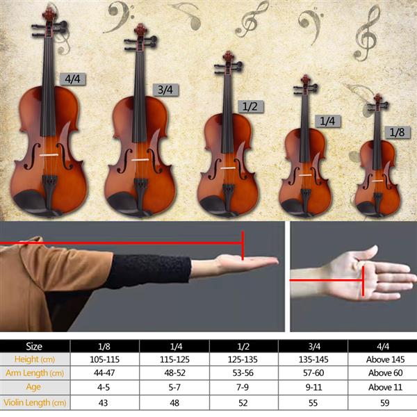 1/4 Size Pink Violin Set with Case, Bow & Rosin