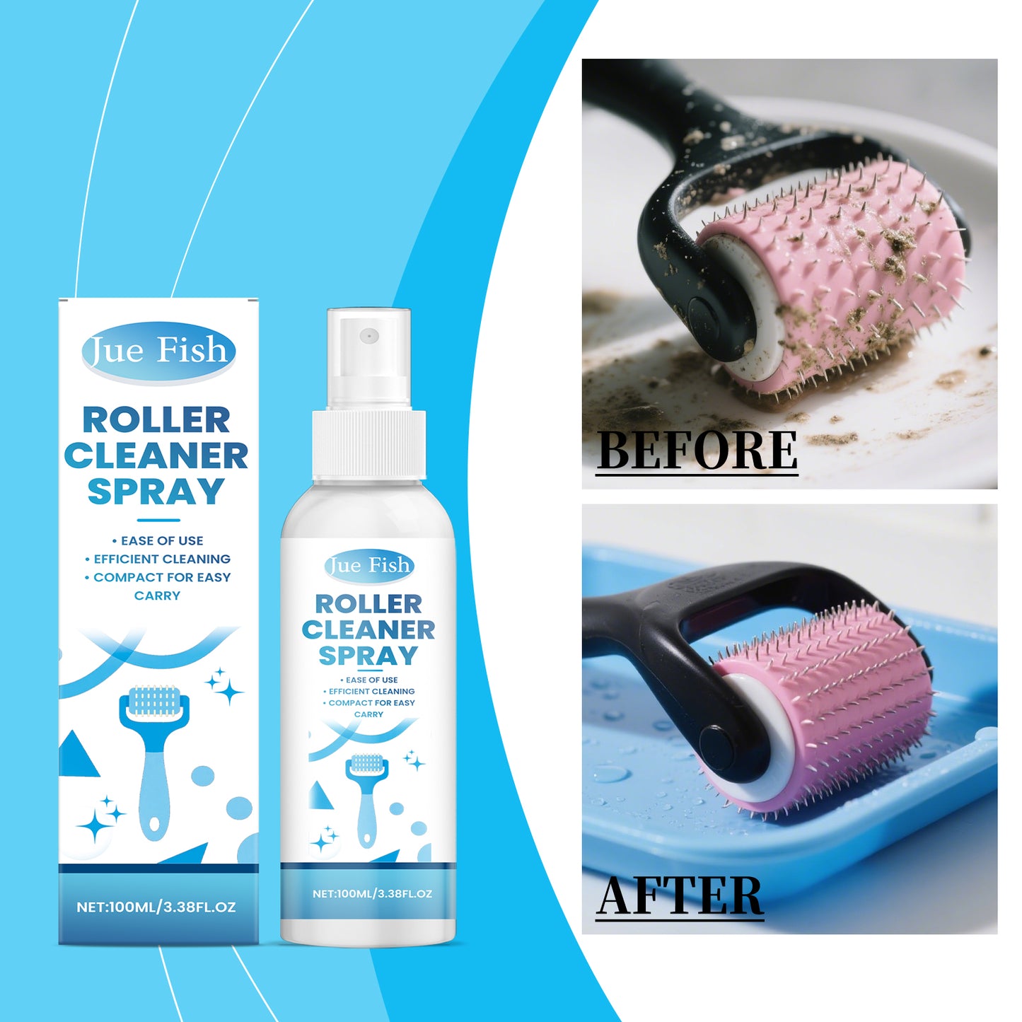Micro Needle Roller Cleaning Spray - 100ml for Skin Care Tool Maintenance