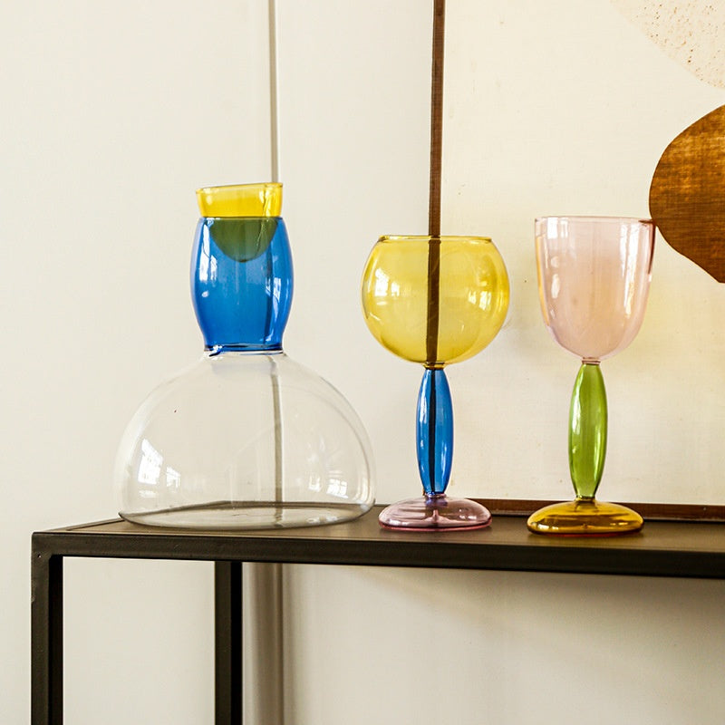Borosilicate Handmade Red Wine Glass - Nordic Style, 260ml & 420ml Variants
