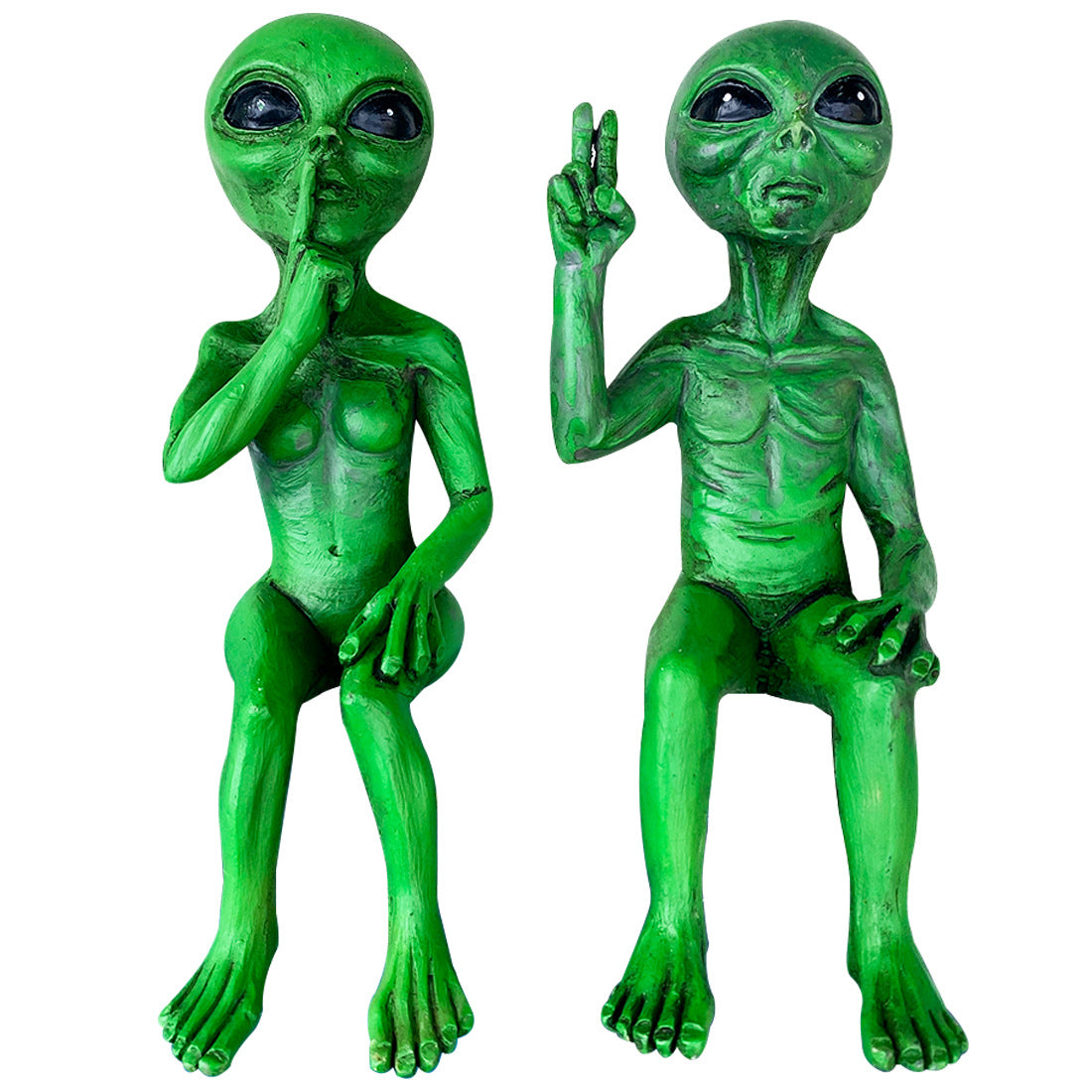Resin Alien Statue Ornament Decoration for Home & Garden