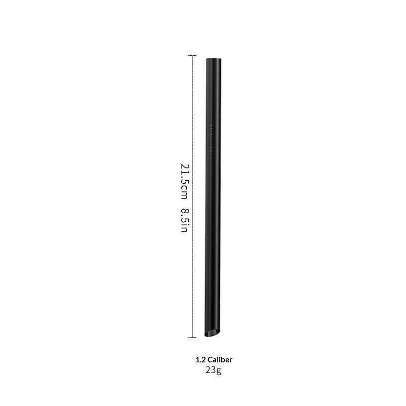 Stainless Steel Angled Straw Drinkware Set for Milk Tea and Beverages