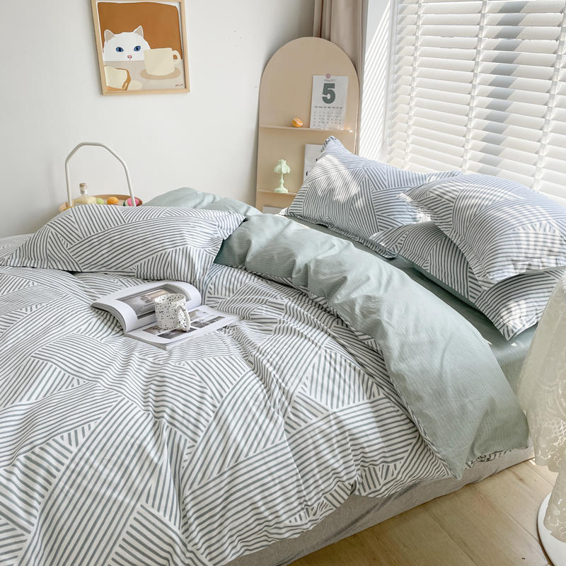 Retro Floral Bedding Set - Cotton Bed Linen with Quilt Cover & Pillowcases