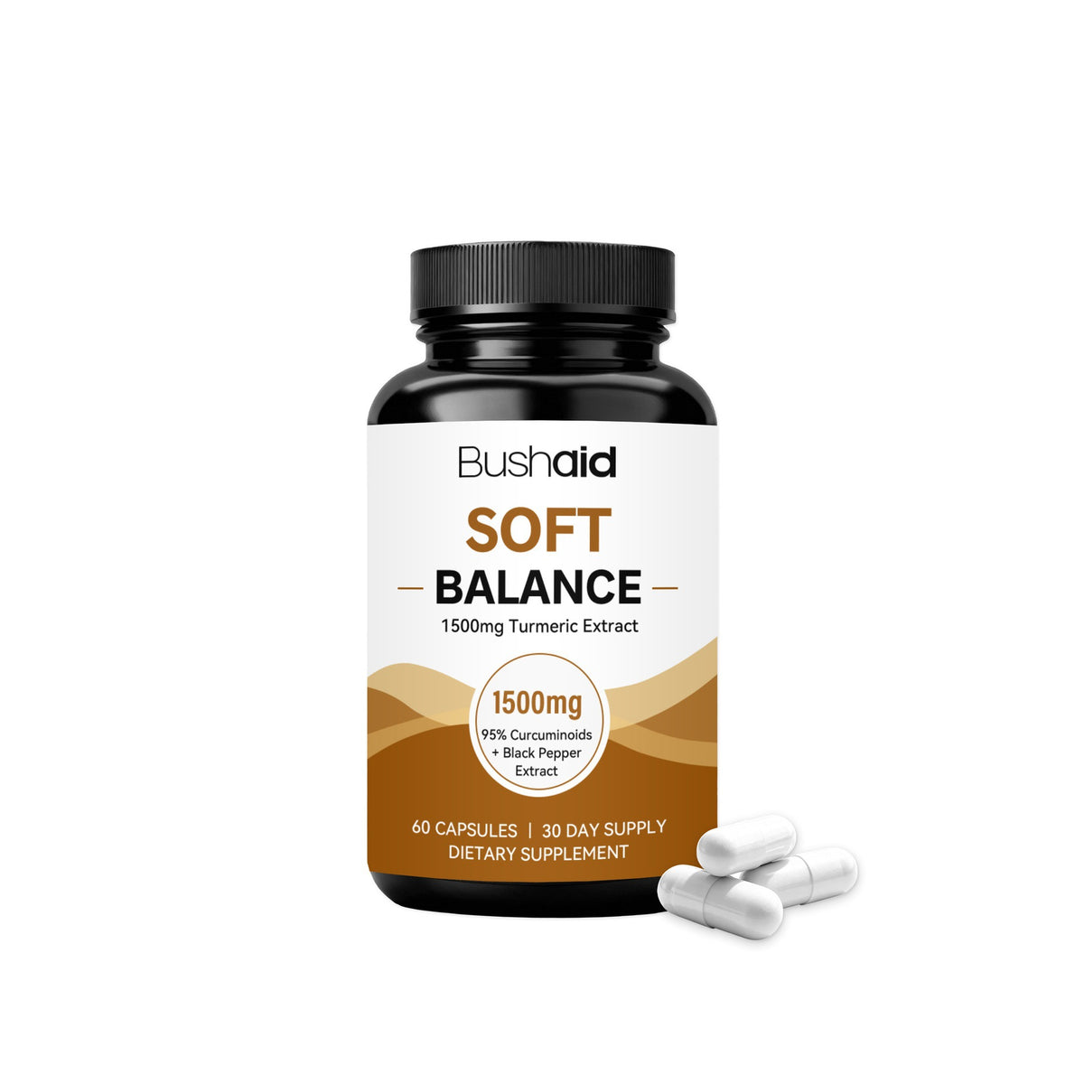 Turmeric & Black Pepper Capsules - 60 Count